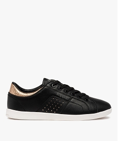 baskets femme unies a lacets avec details girly - kappa noir baskets et tennisA948601_1