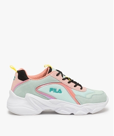 baskets femme a semelle epaisse look dad shoes - fila a reflets irises vertA948901_1