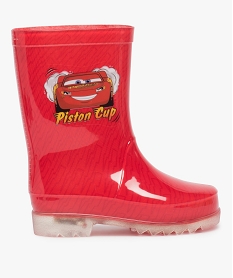 GEMO Bottes de pluie garçon avec motif sur la tige - Cars Rouge