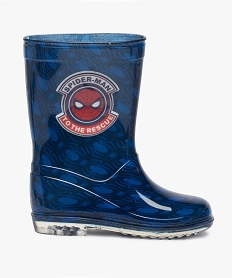 GEMO Bottes de pluie garçon imprimées araignées - Spider Man Bleu