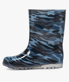 bottes de pluie garcon motif camouflage bleuA951701_3