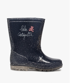 GEMO Bottes de pluie fille pailletées - LuluCastagnette Bleu