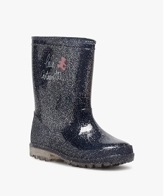 bottes de pluie fille pailletees - lulucastagnette bleuA951901_2