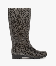 GEMO Bottes de pluie femme à motifs tachetés et paillettes Gris