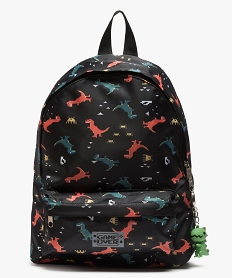 sac a dos garcon imprime dinosaures avec porte-cle bleu sacs et cartablesA954301_1