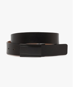 ceinture homme en cuir avec boucle plate noir ceintures et bretellesA955501_1