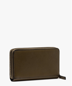 portefeuille femme bi-matieres avec clous metalliques vertA957501_2