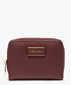 GEMO Portefeuille femme avec inscription sur l’avant Rouge