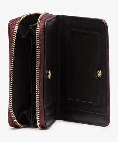 portefeuille femme avec inscription sur lavant rougeA958501_3