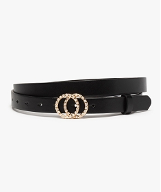 ceinture femme avec boucle ornee de petites perles noir autres accessoiresA965001_1