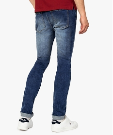jean homme skinny delave avec plis sur les hanches bleu jeansA968301_3