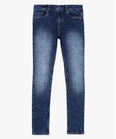 jean homme skinny delave avec plis sur les hanches bleu jeansA968301_4
