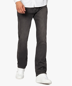 GEMO Jean homme coupe regular taille normale Gris