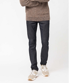 GEMO Jean homme coupe Slim en stretch bleu standard