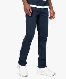 GEMO Pantalon homme 5 poches coupe Straight Bleu