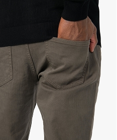 pantalon homme 5 poches coupe straight brun pantalons de costumeA969601_2