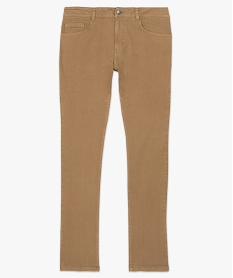 pantalon homme 5 poches coupe straight beige pantalons de costumeA969801_4