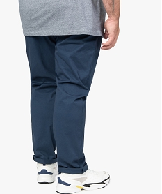 pantalon homme grande taille chino en stretch coupe straignt bleuA970801_3