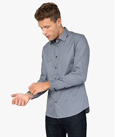 GEMO Chemise homme imprimée coupe slim Imprimé