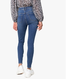 jean femme skinny taille haute super stretch en denim delave bleu pantalons jeans et leggingsA991701_3
