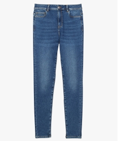 jean femme skinny taille haute super stretch en denim delave bleu pantalons jeans et leggingsA991701_4