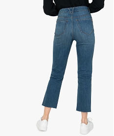 jean femme regular taille haute a bords francs bleu pantalons jeans et leggingsA992201_3