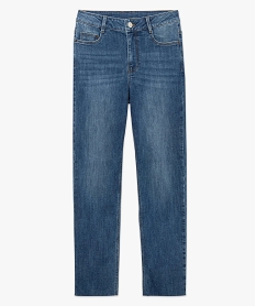 jean femme regular taille haute a bords francs bleu pantalons jeans et leggingsA992201_4