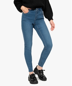 jean femme coupe slim avec bas sans coutures grisA992601_1