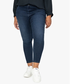 jean femme grande taille coupe slim 4 poches bleuA993701_1