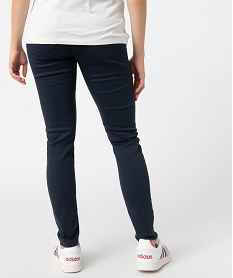 jean de grossesse coupe slim avec bandeau elastique bleu pantalons jeans et leggingsA997001_3