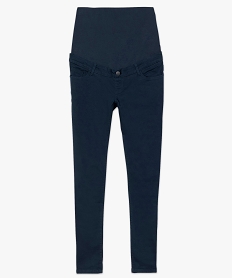 jean de grossesse coupe slim avec bandeau elastique bleu pantalons jeans et leggingsA997001_4