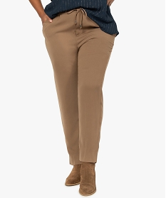 SWEAT ORANGE PANTALON CAMEL