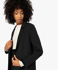 GEMO Veste femme unie coupe droite Noir