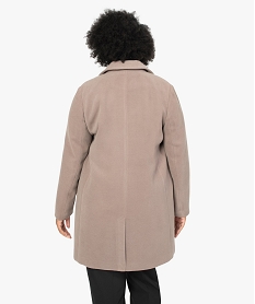 manteau femme fermeture 2 boutons brun vestes et manteauxB002301_3
