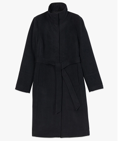 manteau femme avec col montant et ceinture noirB003101_4