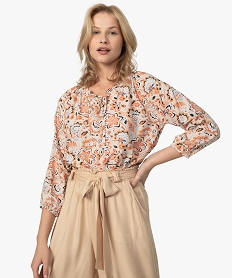 BLOUSON BEIGE BLOUSE FLEUR