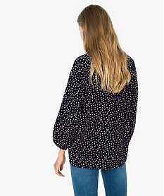 blouse femme imprimee avec manches 34 elastiquees imprime blousesB006101_3