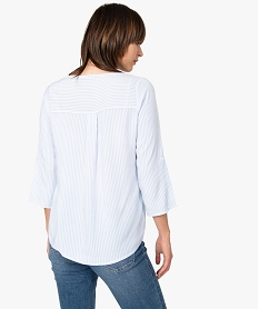 blouse femme imprimee a manches retroussables imprime blousesB006301_3
