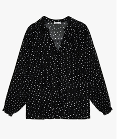 chemise femme a smocks en voile imprime imprime blousesB007401_4