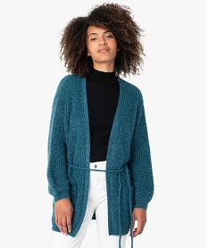 LING.BAS NOIR GILET BLEU TURQUOIS