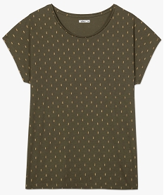 tee-shirt femme grande taille a manches courtes a motifs imprimeB026201_4