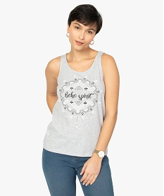 TEE-SHIRT ROSE CONFETTI TEE-SHIRT GRIS CLAIR CONT