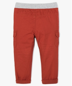 pantalon coupe cargo double avec taille elastique bebe garcon rouge pantalonsB040901_2