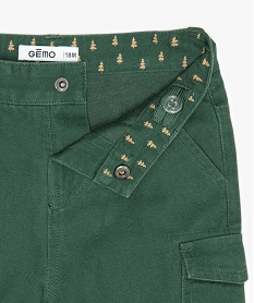 pantalon bebe garcon cargo double vert pantalonsB041901_2