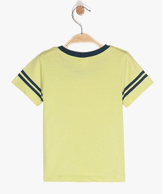 tee-shirt bebe garcon avec motif mickey anime - disney jauneB046501_2