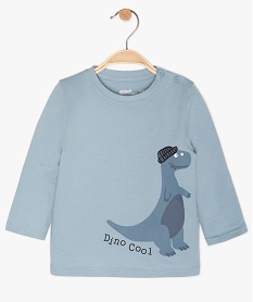 GEMO Tee-shirt bébé garçon imprimé fantaisie Bleu