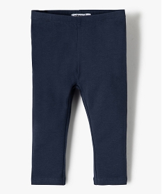 GEMO Legging long en coton stretch bébé fille navy