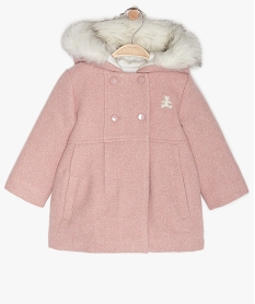 GEMO Manteau bébé fille pailleté à doublure chaude - Lulu Castagnette Rose