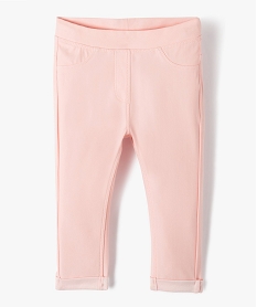 GEMO Jegging à taille réglable bébé fille Rose