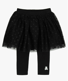 jupe bebe fille en tulle avec leggings integre – lulu castagnette noir jupesB055701_1